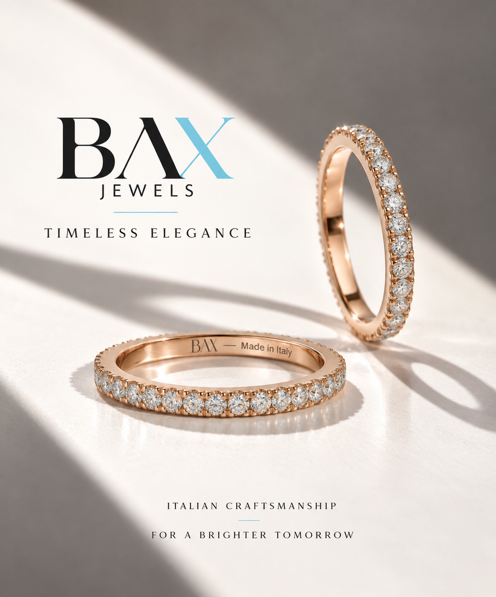 Eternity-Ring aus 18 Karat Roségold und weißen GVS1-Diamanten