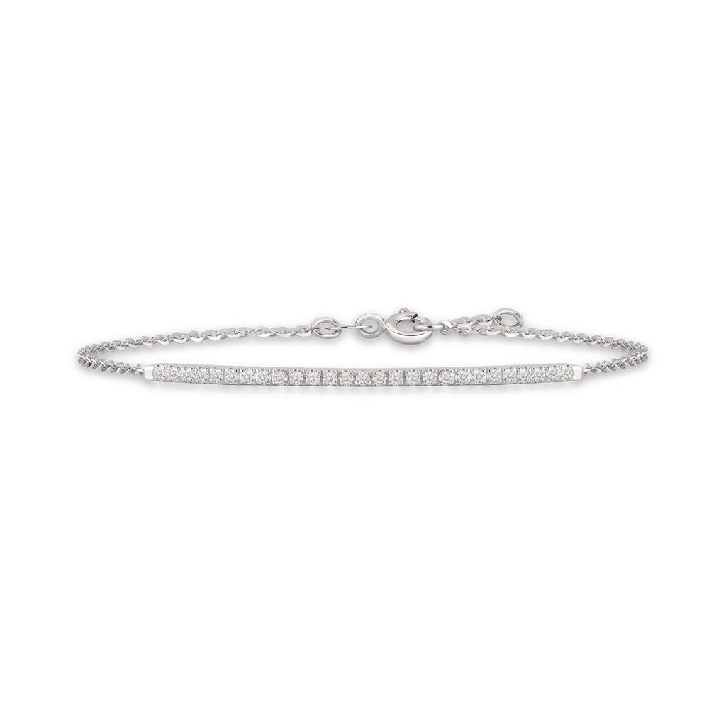Bracciale in oro bianco 18kt e diamanti ct 0,30 GVS1