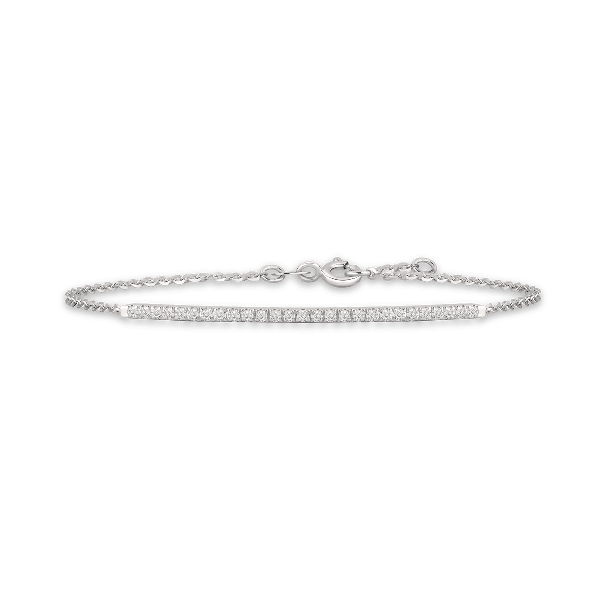 Bracciale in oro bianco 18kt e diamanti ct 0,30 GVS1