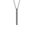 Halskette aus 18kt Weißgold mit schwarzen Diamanten 0,20 Karat