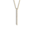 18 kt yellow gold necklace with 0.20 ct GVS1 white diamonds