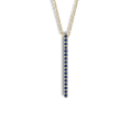 Collana in oro giallo 18 kt e zaffiri ct 0,20