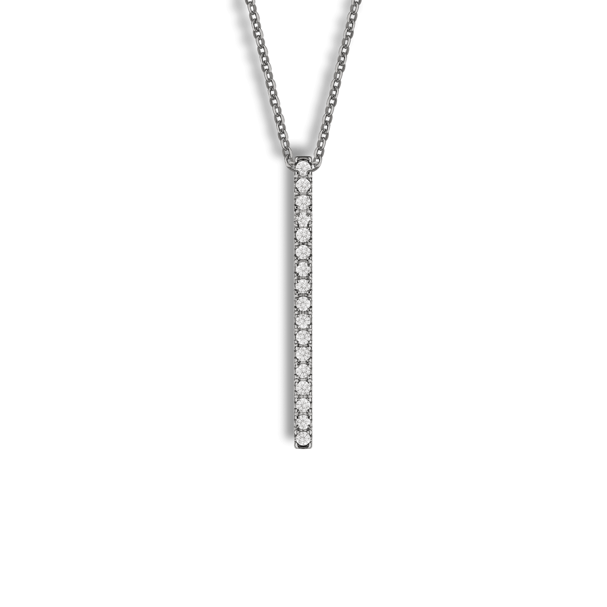 Collana in oro black 18 kt e diamanti bianchi ct 0,20 GVS1
