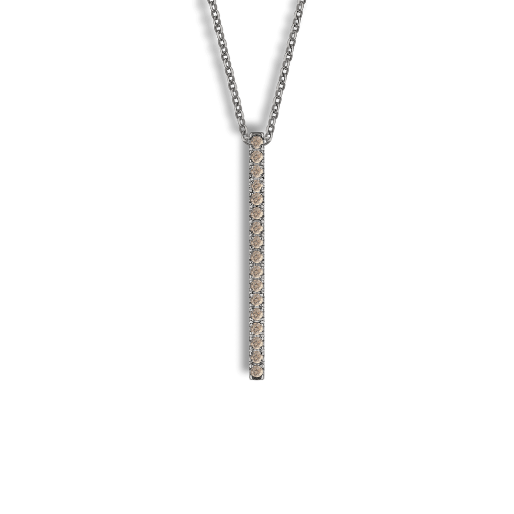 Collana in oro black 18kt e diamanti Brown ct 0,20