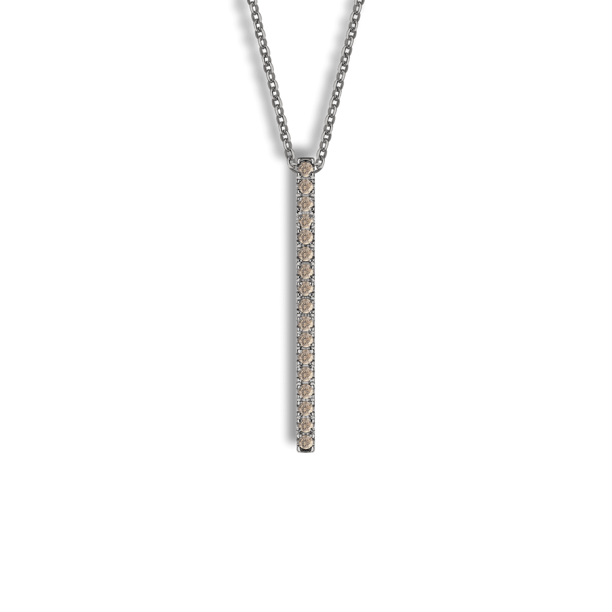 Collana in oro black 18kt e diamanti Brown ct 0,20
