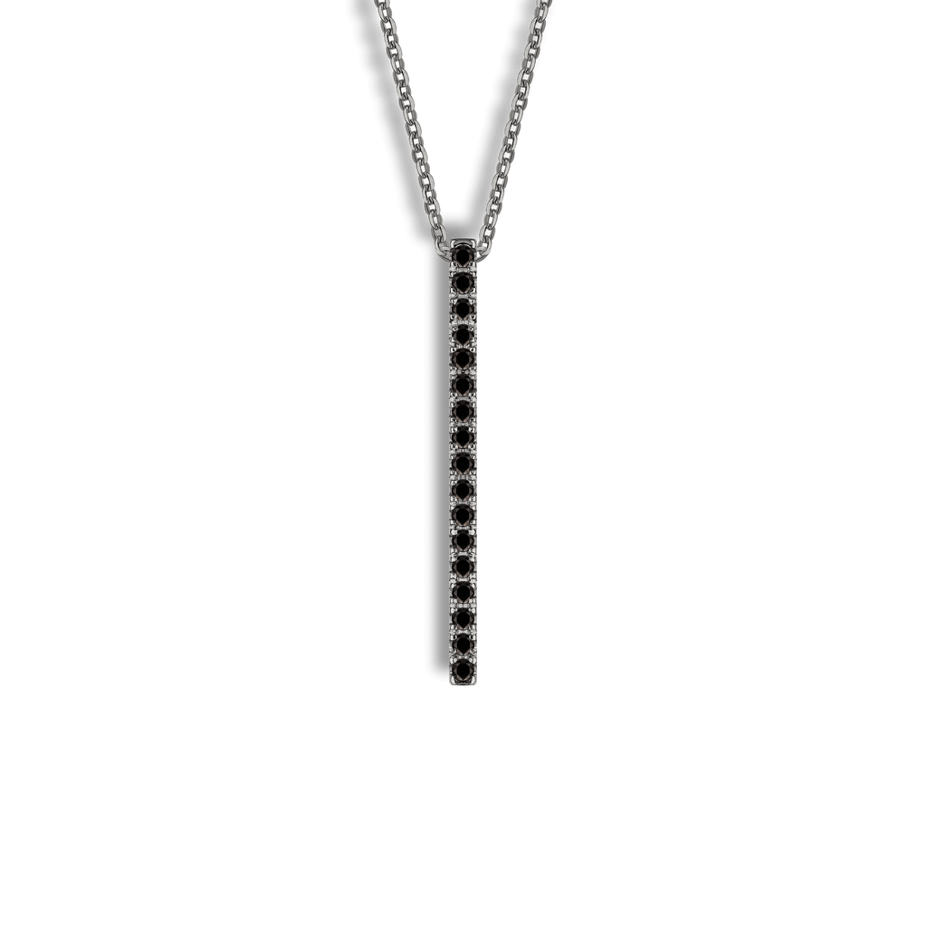 Collana in oro black 18 ct e diamanti neri ct 0,20