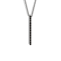 Collana in oro black 18 ct e diamanti neri ct 0,20
