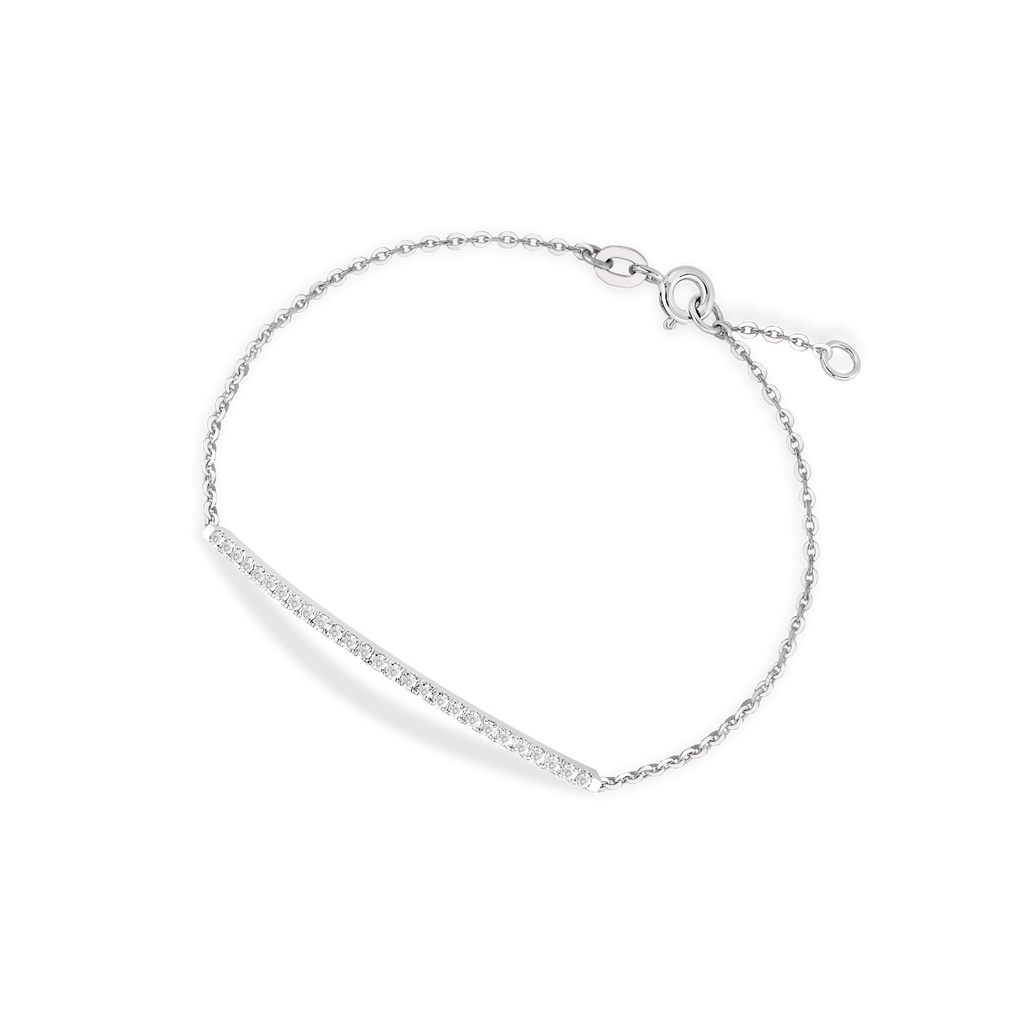 Bracciale in oro bianco 18kt e diamanti ct 0,30 GVS1