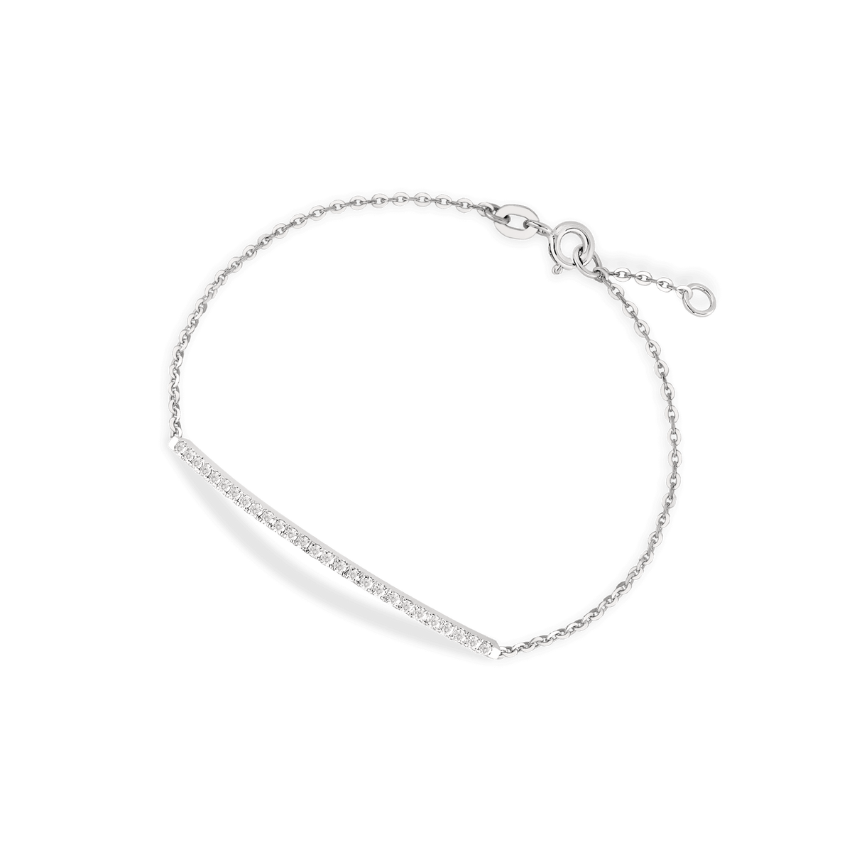 Bracciale in oro bianco 18kt e diamanti ct 0,30 GVS1