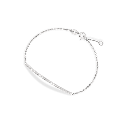 Bracciale in oro bianco 18kt e diamanti ct 0,30 GVS1