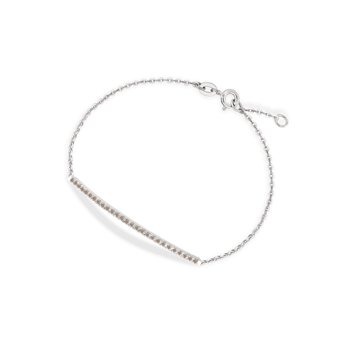Bracciale in oro bianco 18kt e diamanti Brown ct 0,30