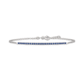 Bracelet en or blanc 18kt et saphirs 0,30 ct