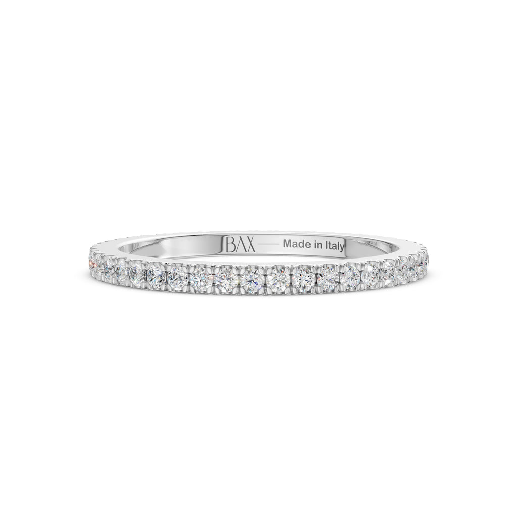 Eternity in oro bianchi 18kt e diamanti bianchi GVS1