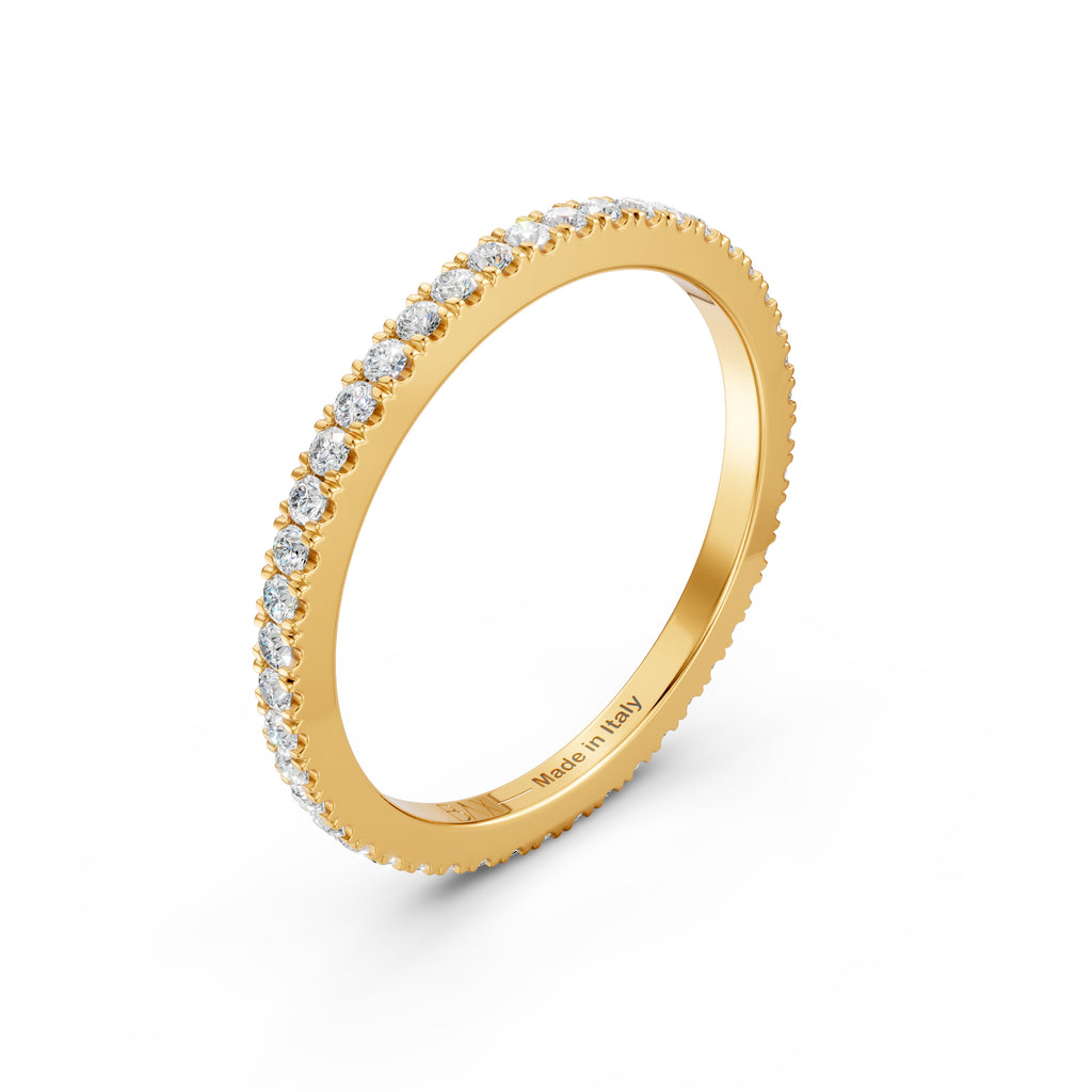 Eternity oro giallo 18kt  e diamanti bianchi  GVS1