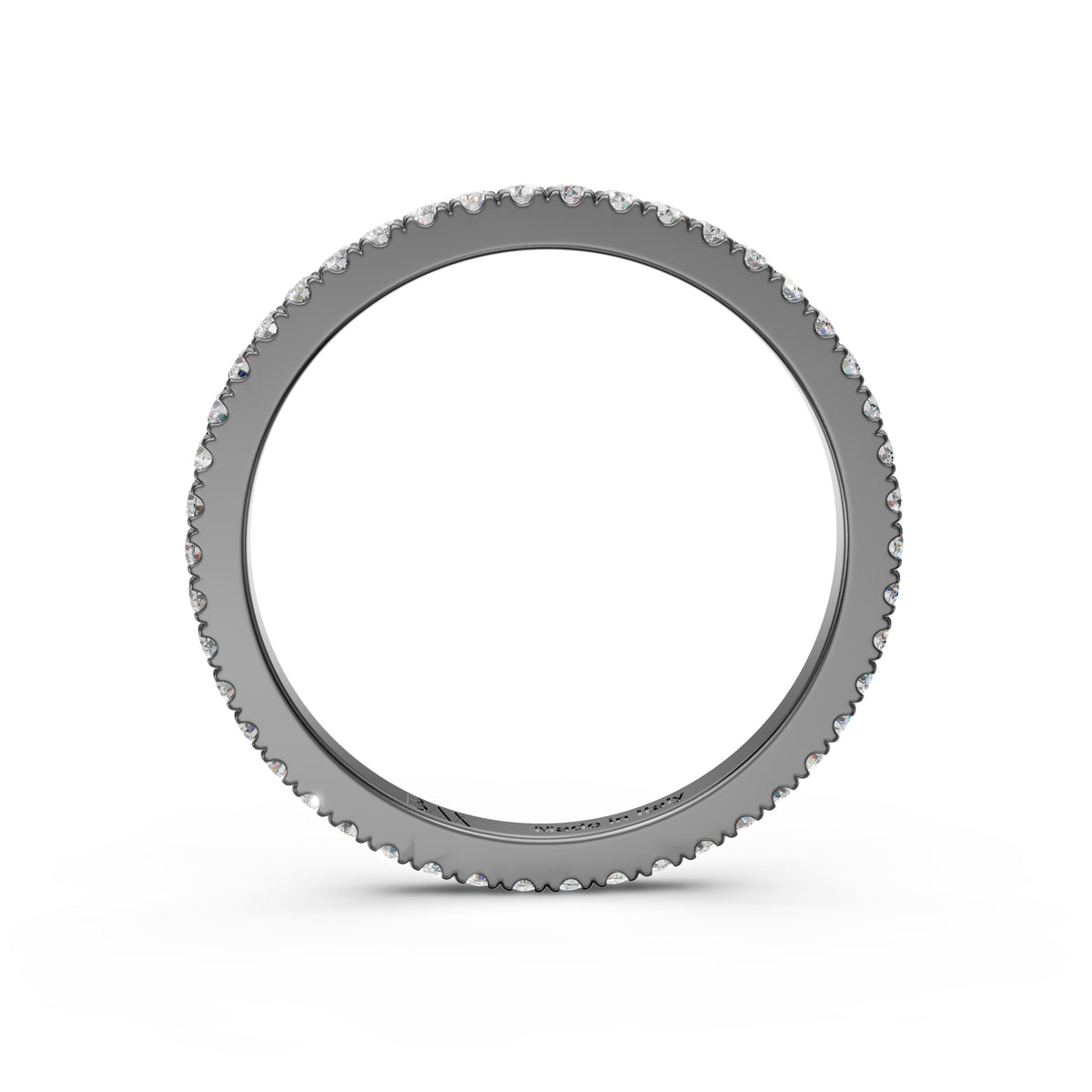 Eternity in oro black 18kt  e diamanti bianchi GVS1