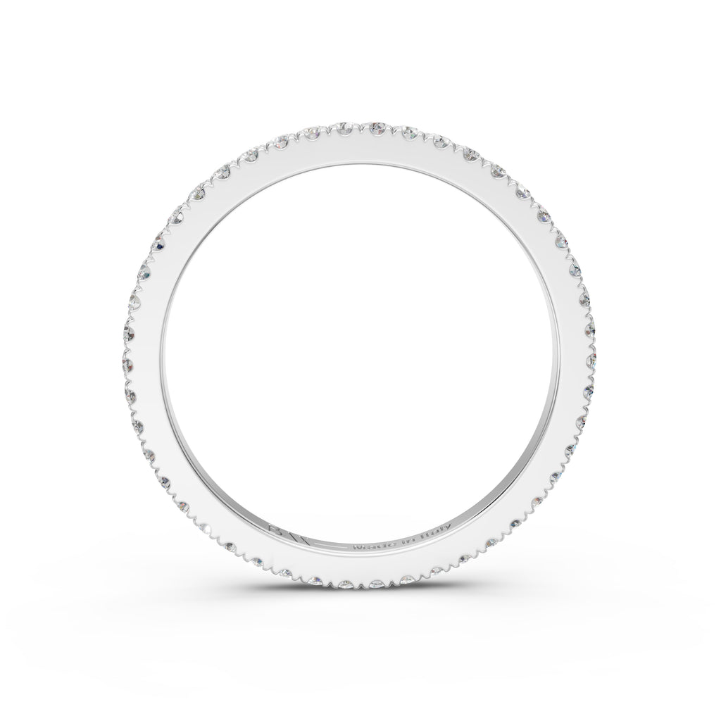 Eternity in oro bianchi 18kt e diamanti bianchi GVS1