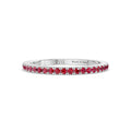 Eternity-Ring aus 18-karätigem Weißgold und Rubinen