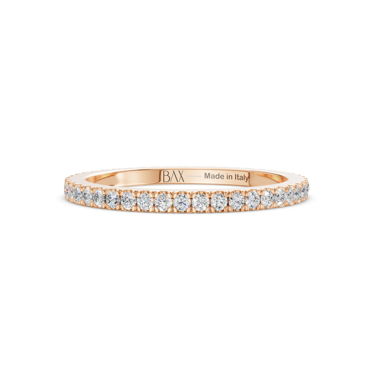Eternity in oro rosa 18kt  e diamanti bianchi  GVS1