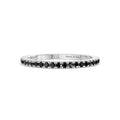 18kt white gold and black diamond eternity ring