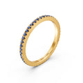 Eternity in oro giallo 18kt  e zaffiri