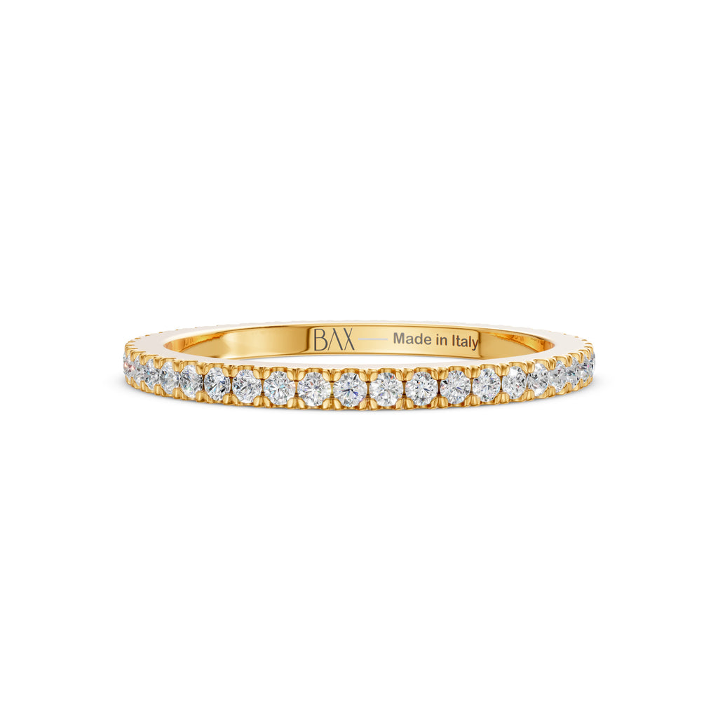 Eternity oro giallo 18kt  e diamanti bianchi  GVS1