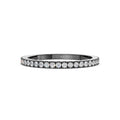 18kt black gold eternity ring with GVS1 white diamonds