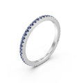 Eternity in oro bianco  18kt e zaffiri