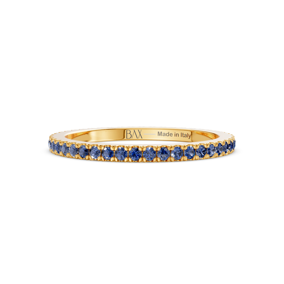Eternity in oro giallo 18kt  e zaffiri