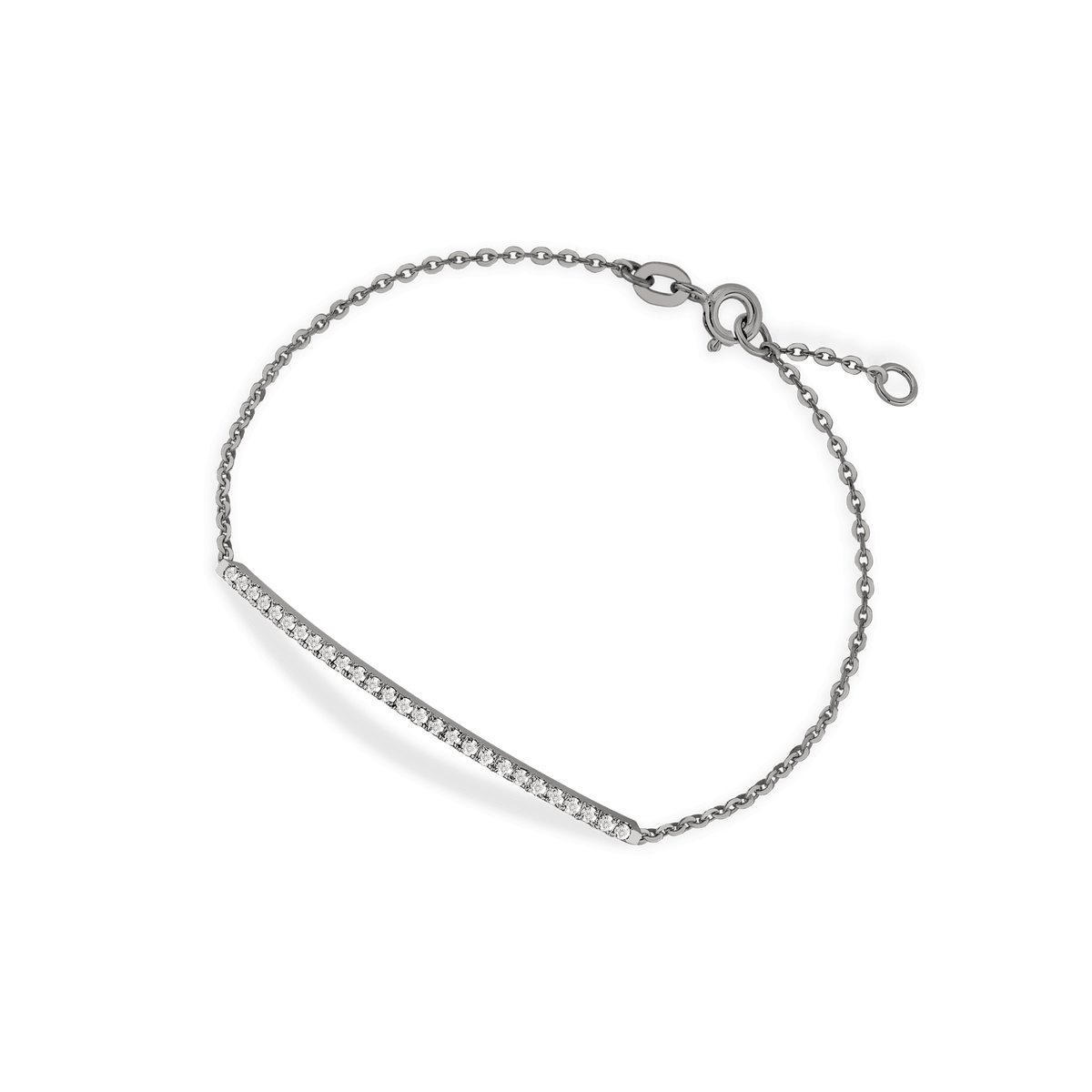Bracciale in oro black 18kt e diamanti bianchi ct 0,30 GVS1