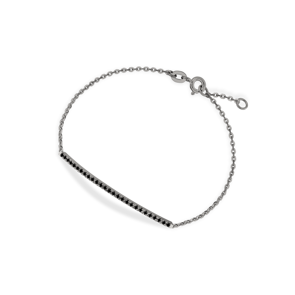 Bracciale in oro black 18kt e diamanti black ct 0,30