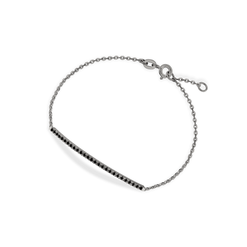 Bracciale in oro black 18kt e diamanti black ct 0,30