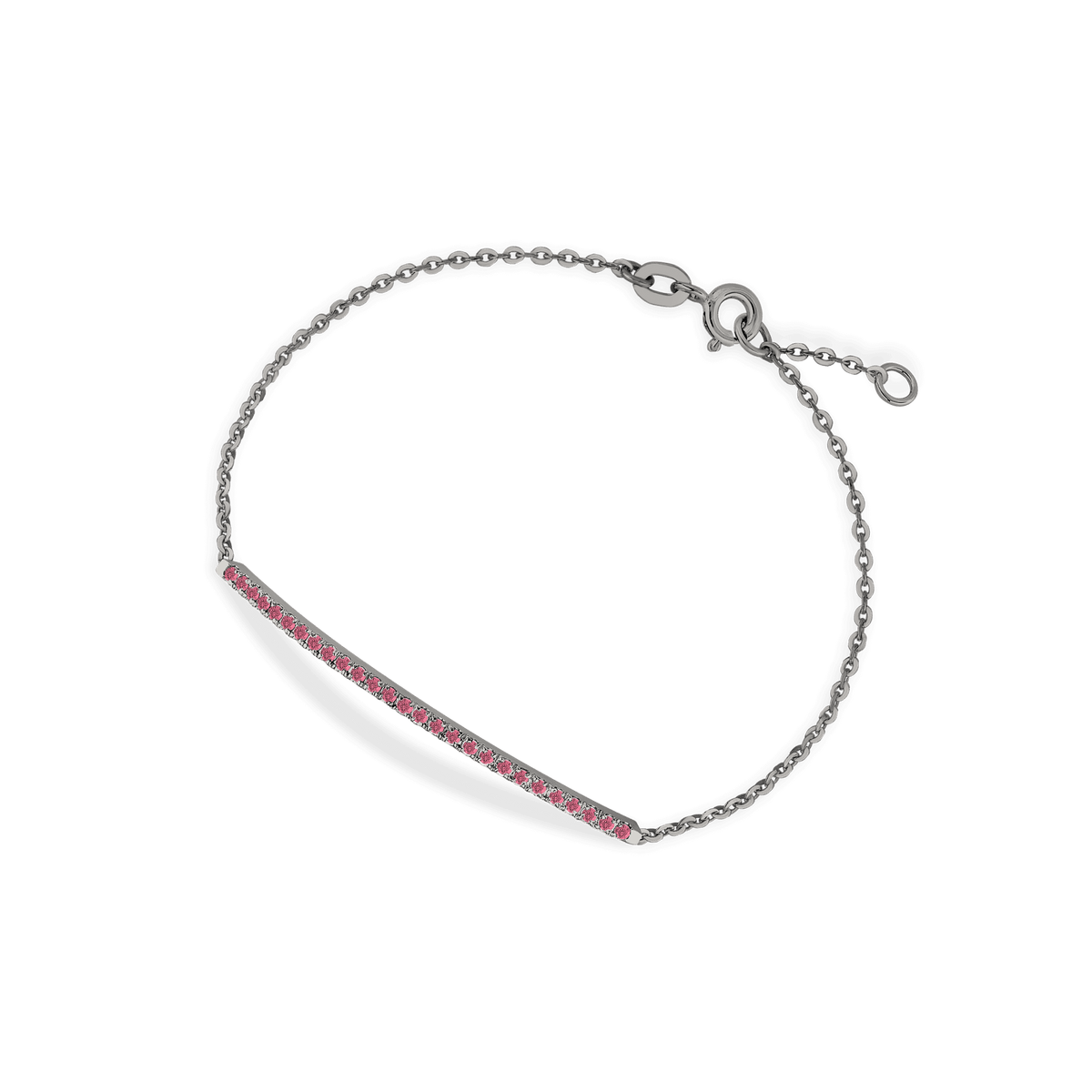 Bracciale in oro black 18kt e rubini ct 0,30