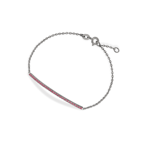 Bracciale in oro black 18kt e rubini ct 0,30