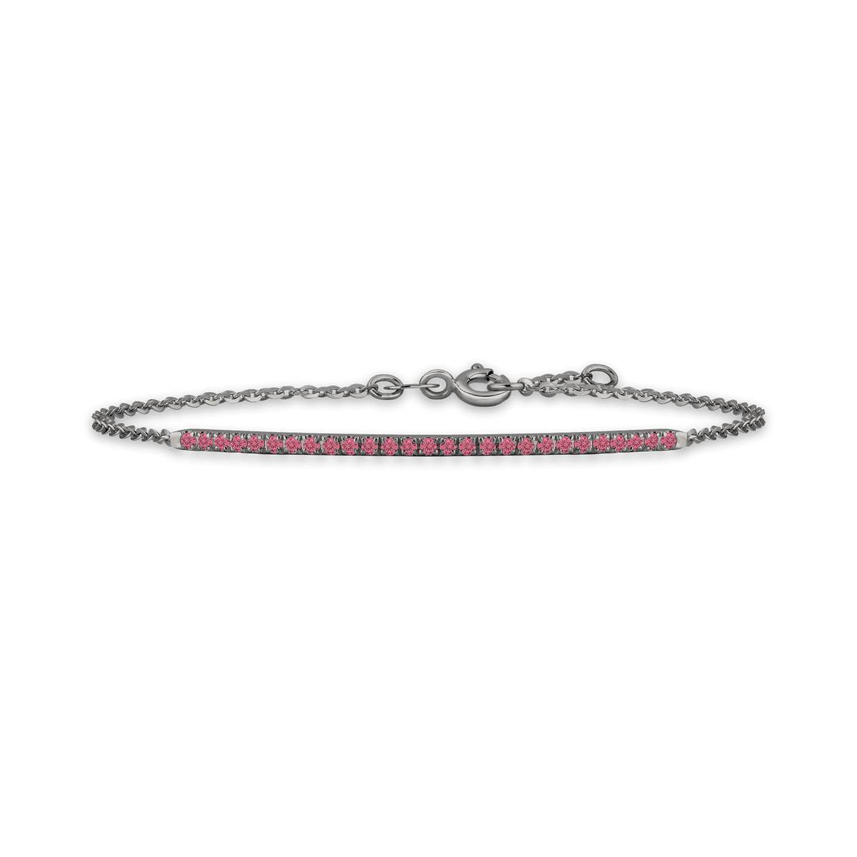 Bracciale in oro black 18kt e rubini ct 0,30