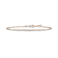 18kt rose gold bracelet with 0.30 ct GVS1 white diamonds
