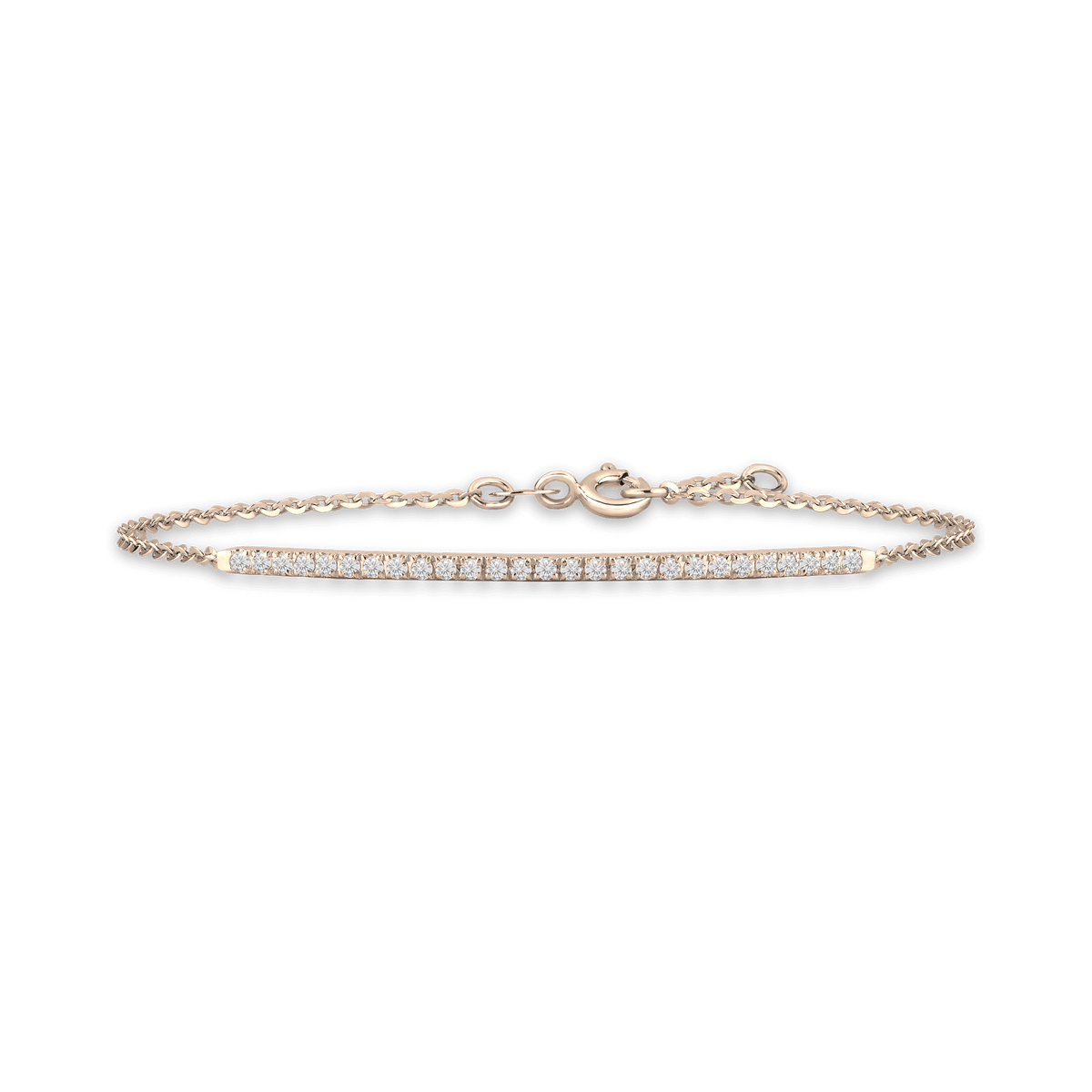 Bracciale in oro rosa 18kt e diamanti bianchi ct 0,30 GVS1