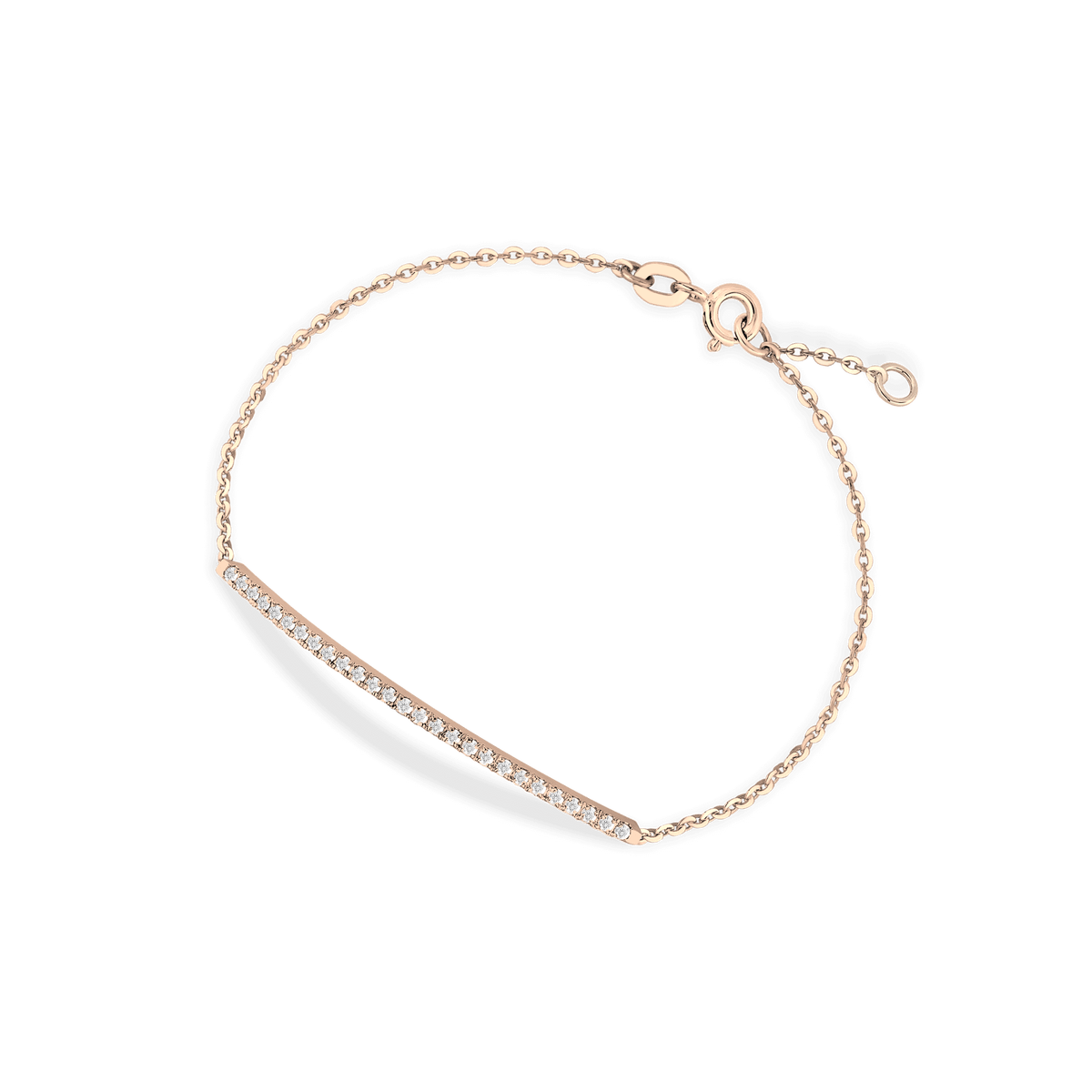 Bracciale in oro rosa 18kt e diamanti bianchi ct 0,30 GVS1