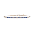 Bracciale in oro rosa 18kt e zaffiri ct 0,30